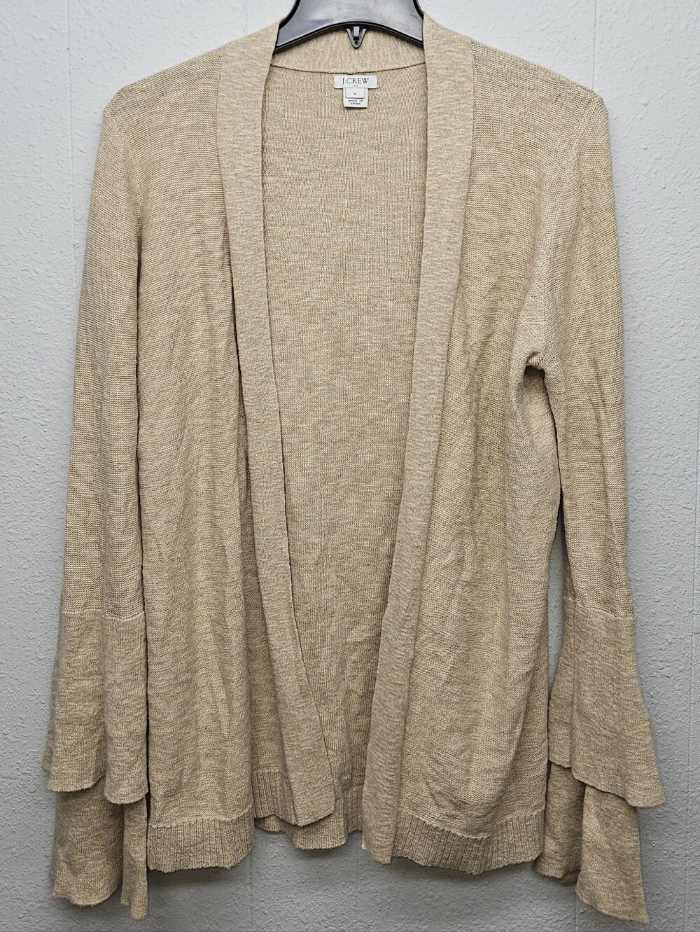 J.Crew Bell Sleeves Cardigan Womens S Minimalist Bohemian Casual Academia Office